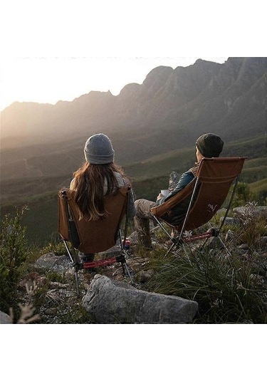 Bloomnest Açık Hava Katlanır Kamp Balıkçılık Sandalyesi Yl08/yl09/yl10 İçin - Altın-siyah Renkli Sandalye Ayak Kılıfı Altın - Siyah