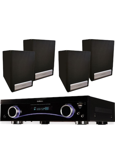 4 Adet Hoparlör Anfi Av-313 Set Ev Sinema Sistemi-132361