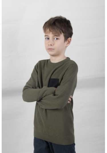 Alexandergardı Cep Detaylı Çocuk Triko Kazak C22-18937 001