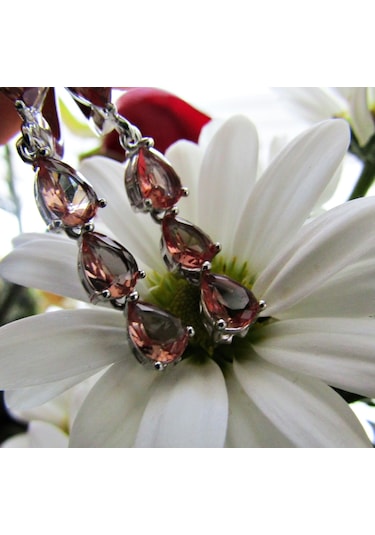 Gümüş Damla Zultanit Taşlı Kadın Küpesi