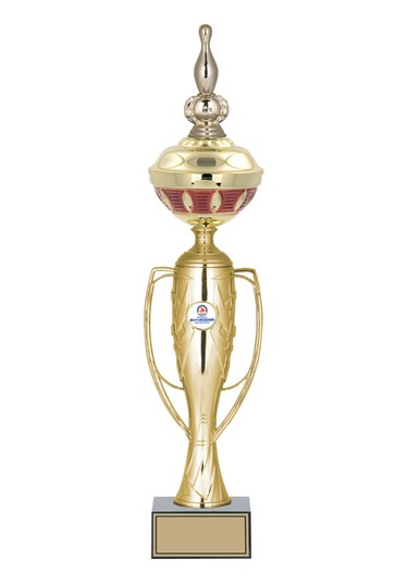 Odak Kupa - Figürlü Kupalar - Bowling / Labut Figürlü Kupalar Fg-073 A - 51 Cm Altın - Beyaz