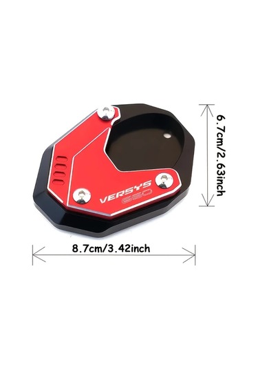 Xuweiwei Grey Kawasaki Versys650 2011 2023 Motorcycle Accessories Cnc Aluminum Bracket Side Stand Foot Peg Expansion Pad Support Board