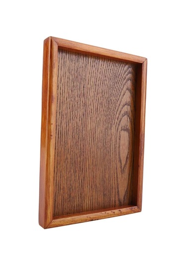 Servis Tepsisi, Dikdörtgen Ahşap Çay Tepsisi Otel Ev Mutfak Tepsileri Atıştırmalık Tepsisi Kahvaltı Tepsisi Gıda Saklama Kabı 22 15cm