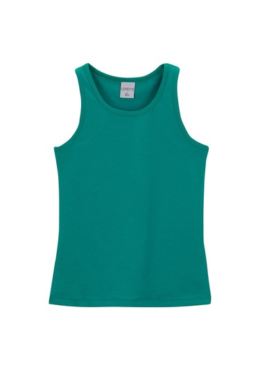 Lovetti Koyu Yeşil Kız Çocuk Düz Basıc Yüzücü Atlet 13-141Y017 Koyu Yeşil