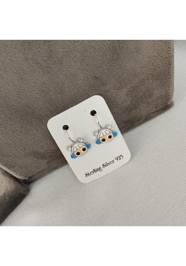 928 Ayar Gümüş Çocuk Küpesi Zarif Ve Güvenli Tasarım Model 5 Gümüş