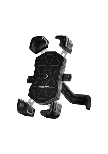 Mufunye Eslnf Siyah Ayna Tipi Bisiklet Telefon Tutucu, Dört Pençe Sabitleme, Sarsıntı Dayanıklı, Dağ Bisikleti Ve Elektrikli Bisiklet İçin Navigasyon Ve Yemek Teslimi