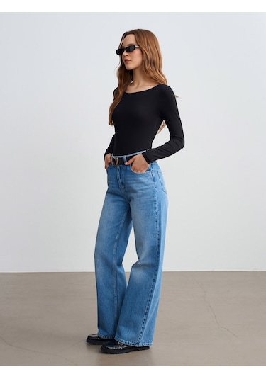 Dilvin 32549 Kayık Yaka Bodysuit-siyah Siyah