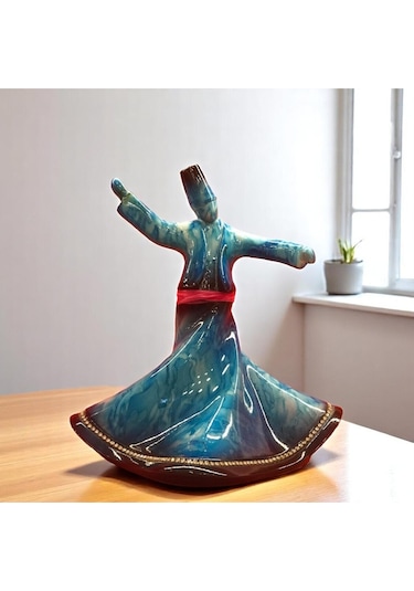 Semazen Dekoratif Biblo Turkuaz 22cm