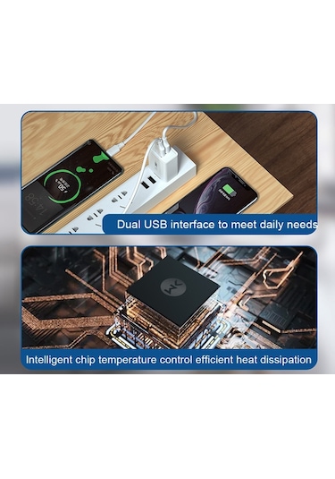 Wk Wp-u56 2a Çift Usb Hızlı Şarj Seyahat Şarj Cihazı Güç Adaptörü, İngiltere Fişi Diğer