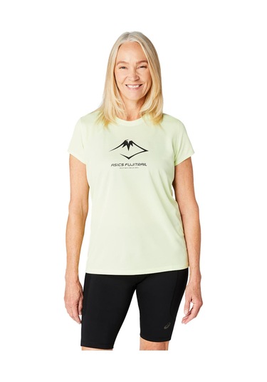 Asics Fujıtraıl Logo Ss Top Kadın Yeşil Kısa Kollu Tshirt 2012c971-300