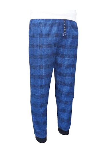 Wingetstar Ekose Manşetli Erkek Eşofman Altı Saks Mavisi