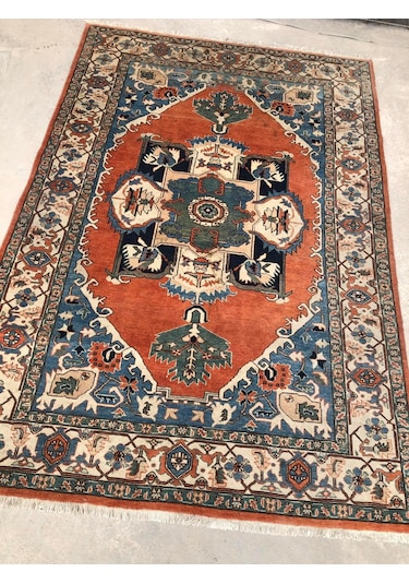 El Dokuma Ipek Yün Iran Tebriz Halı 292X200Cm 008