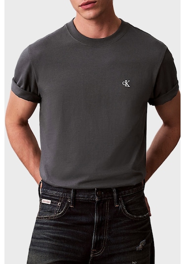 Calvin Klein Erkek T Shirt Lv04rc275g Wd7 Antrasit Calvin Klein Erkek T Shirt Lv04rc275g Wd7 Antrasit
