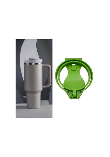 Suntek Bardak Tutucu İçki Ataşmanı Delik Çanta Plaj Tote Yeşil