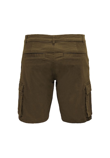 Only & Sons Onscam Stage Cargo Erkek şort Kahverengi