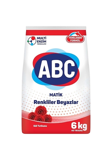 ABC Matik Gül Tutkusu Toz Çamaşır Deterjanı 40 Yıkama 6 KG