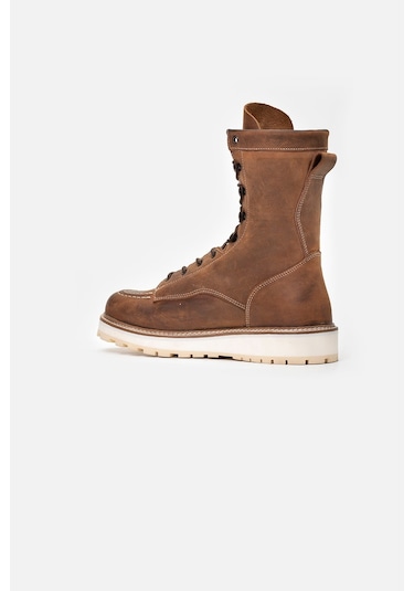 1185 Lıfestyle Long Crazy Erkek Bot Taba