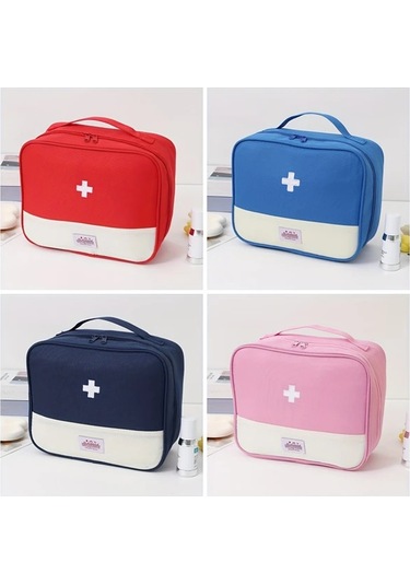 Hightower Mavi Taşınabilir Seyahat Çantası Kampçılık Acil Durum İlk Yardım Çantası