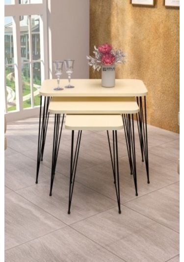 Zigon Sehpa Kr Krem Tel