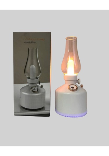 Renkli Led Işıklı Retro Gaz Lambası Aroma Terapi Mist Maker