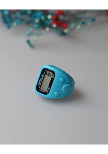 Mini Işıklı Zikirmatik Açık Mavi Açık Mavi