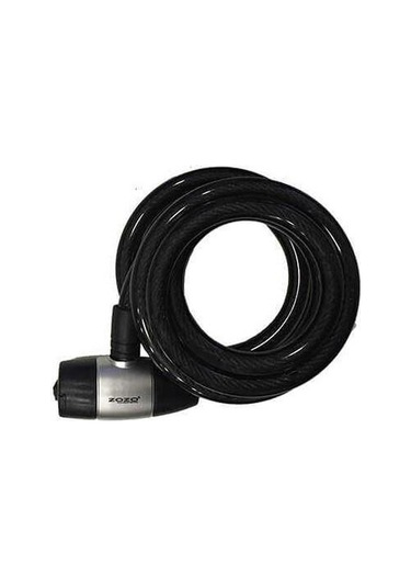 Zozo 3.8x12x180 CM Anahtarlı Halat Kilit Siyah