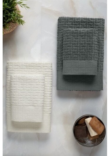 Toyigoo Toyigoo Altınbaşak Bambi Banyo Seti Antrasit Krem Renkli