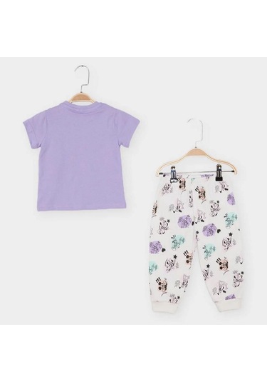 Çimpa Minnie Bebe Pijama Takımı 21789 Lila