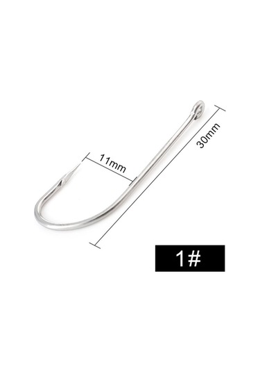 Fısh Kıng 401ss Paslanmaz Demir Dikenli Kanca 6/0 -1/0 25 Adet/paket 1 -8 50 Adet/paket Jig Sazan Balıkçılığı 1