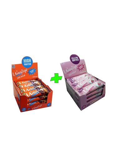 Chocolight Mıdı40g Portakal+ Tatlı-ekşi Pre-probiyotik Çilekli Proteinli Bar 32 Adet