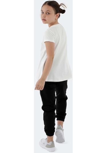 Slazenger POSEIDON IN Kız Çocuk Tişört Ekru
