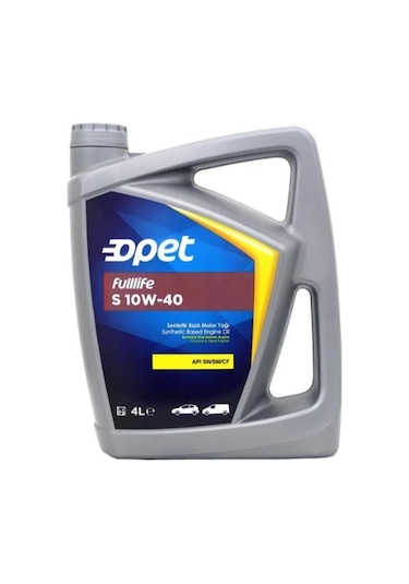 Opet Fulllife S 10W-40 Sentetik Motor Yağı 4 L