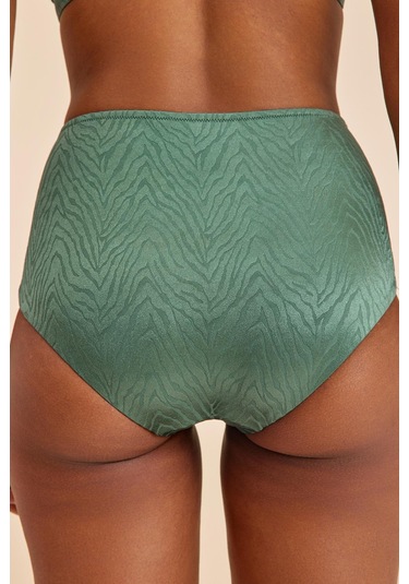 Bali Yeşil Yüksek Belli Toparlayıcı Bikini Alt Yeşil