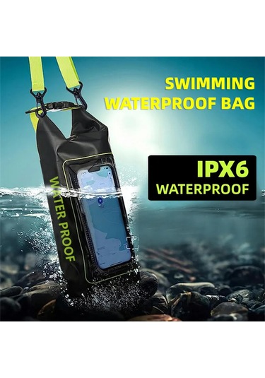 Lemestar Outdoor Çanta 2l Su Geçirmez Pvc Sırt Çantası, Spor Ve Yüzme İçin, Ayarlanabilir Omuz Askılı, Çok Renk Seçeneği Mavi