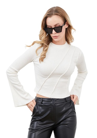 Fitilli Parçalı Bluz