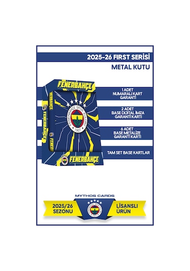 Fenerbahçe 2025-26 Mythos First - Metal Kutu