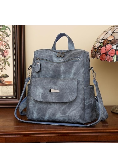 Dancemonkey Sırt Sırt Seyahat Renk Okul Mavi Kapasiteli Kadın Düz Çantası Çantası Çantası Büyük Oy Mavi