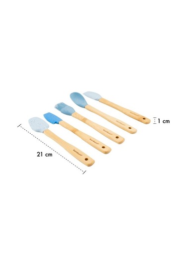 Zolly - 5 Li Spatula Seti Mavi