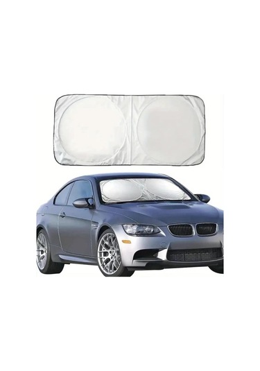 Coofbe Katlanabilir 150x70 Cm Araç Ön Cam Güneşlik Ön Cam Araç Perdesi Araç Güneş Koruyucu Oto Güneşlik 1 ADETLİ SET
