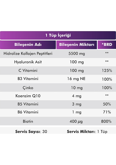 Voop Collagen Beauty 5500 Mg Nar Aromalı 30 Shot X 40 Ml