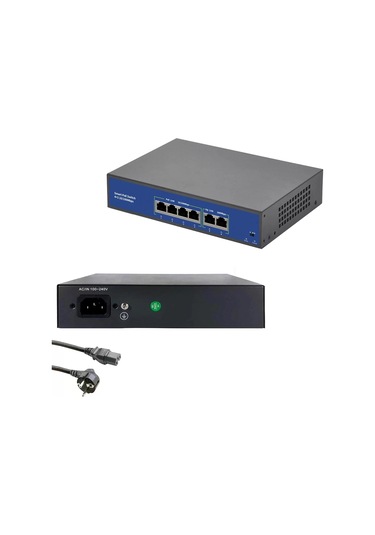 Poe Switch 4 Port + 2 Uplink Megabit