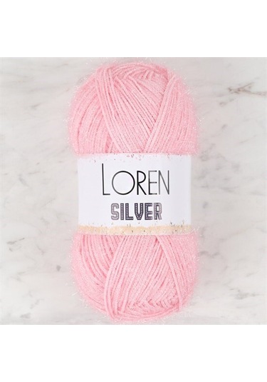 Loren Silver Toz Pembe El Örgü İpi - Rs0013 - 34074