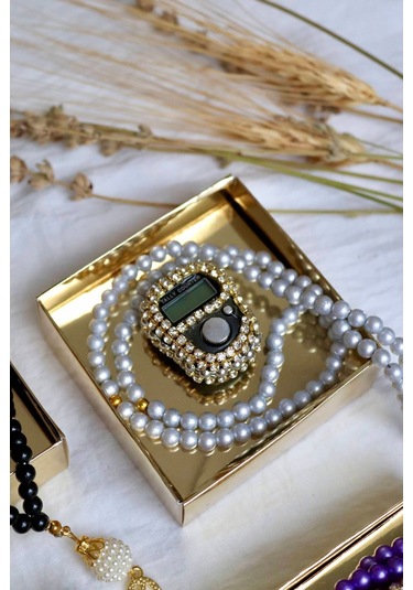 Taşlı Zikirmatik Ve Tesbihli Mevlid Seti 20'li T302 Çok Renkli