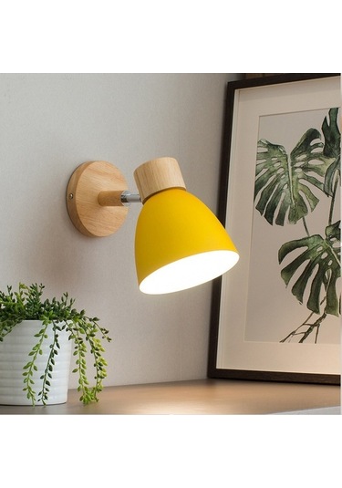 Tongxida Modern Nordic Pembe Duvar Lambası - Yatak Odası/salon Dekorasyonu Şık Ve Pratik Pembe Lamba Pembe