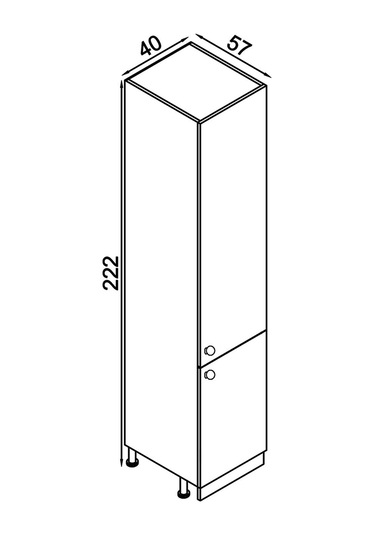40 Cm Greena White Boy Dolabı, Çok Amaçlı Mdf Boy Dolabı Beyaz