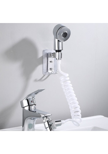 Xindoker Abs Duş Seti, 2 Seviye Ayarlı, Faucet Konvertörü, Bağlantı Borusu Ve Tutucu İle Tam Donanımlı