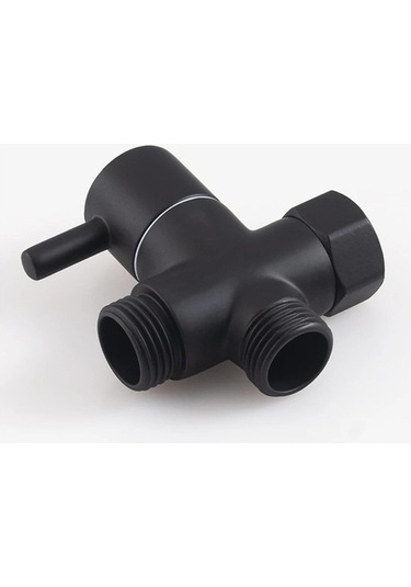 Trendooze Parlatma Yedek T Adaptör Yönlendirme Vanası Konnektörü Siyah Siyah