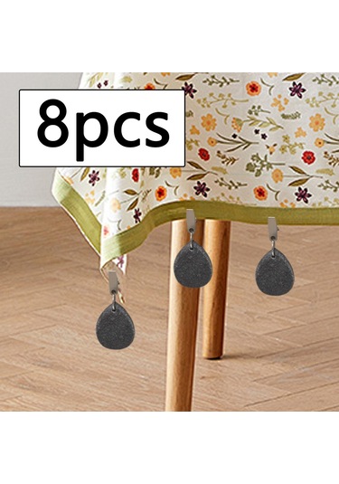 Homyl 8x Masa Örtüsü Ağırlıkları Yemek Masası Bahçe İç Siyah 4 Cm