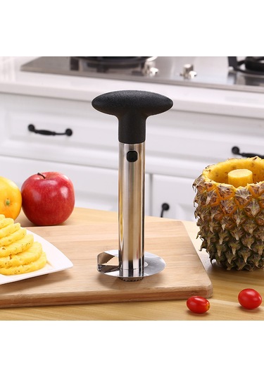 Dofolink Stahl Ananas Kabuk Açıcı - Sarı, Yeşil, Siyah Seçenekli, 24cm Boyutlu, 173g Ağırlık