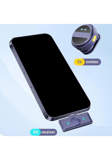 Kablosuz Yaka Mikrofonu Taşınabilir Gürültü Önleyici Kablosuz